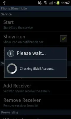 Phone2Email Lite android App screenshot 1